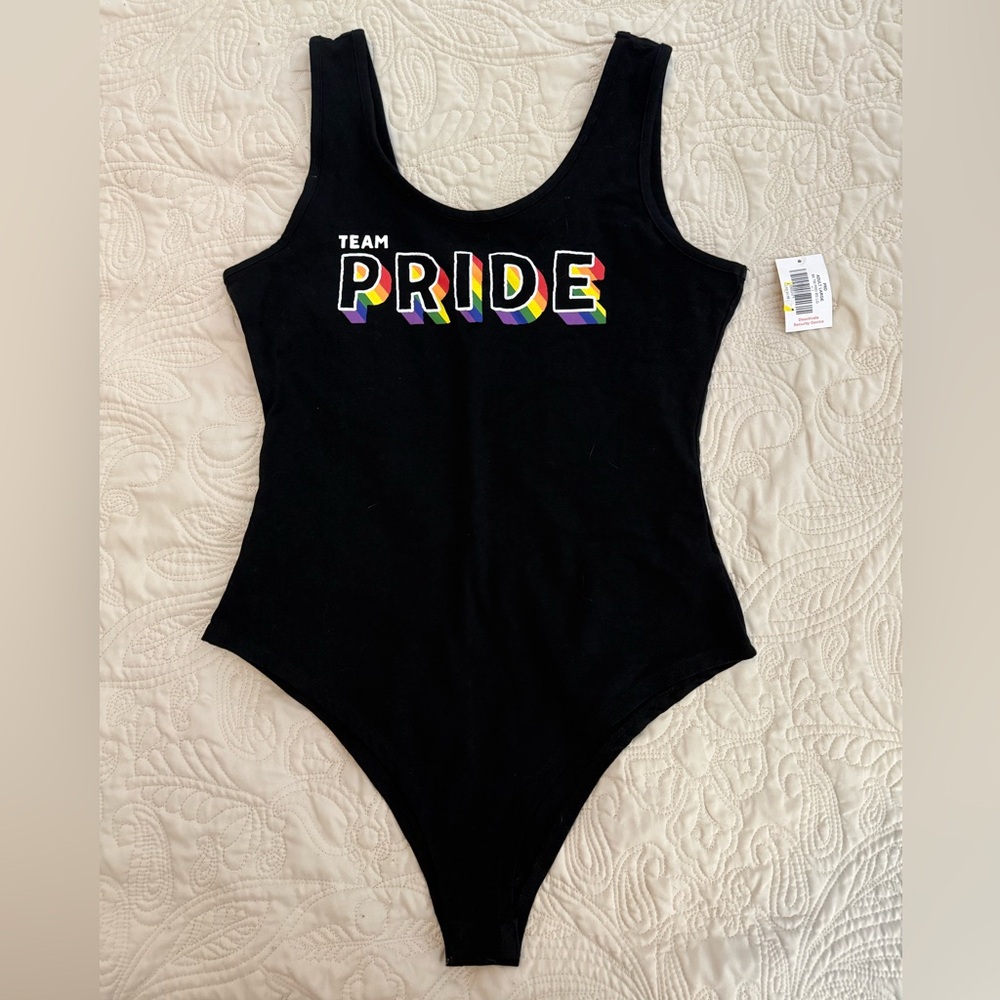 NWT Team Pride Adult Bodysuit size Large
